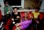 The Mudd Club on White St., NYC. Hanging around in the second floor lounge 1979.<br>SN