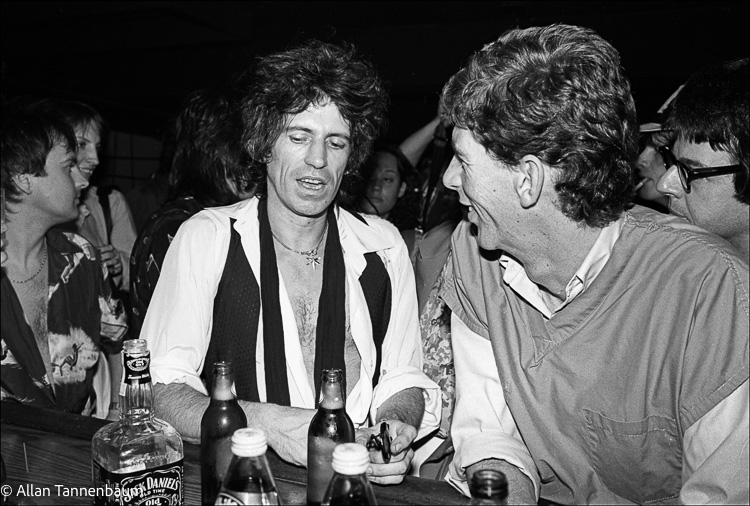 The Rolling Stones visit Danceteria in NYC, July 1980.