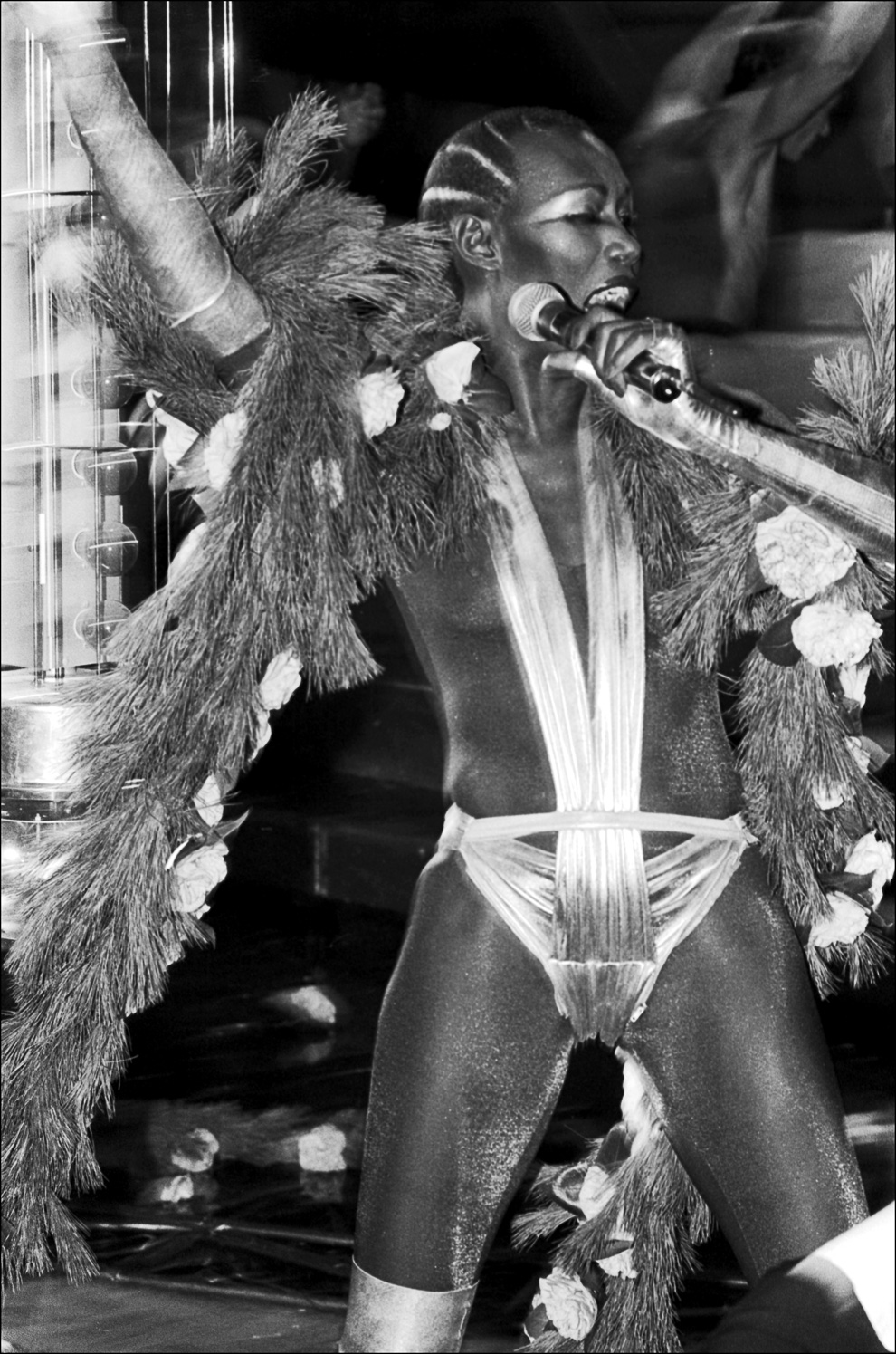 Grace Jones performs at Studio 54 New Year's Eve