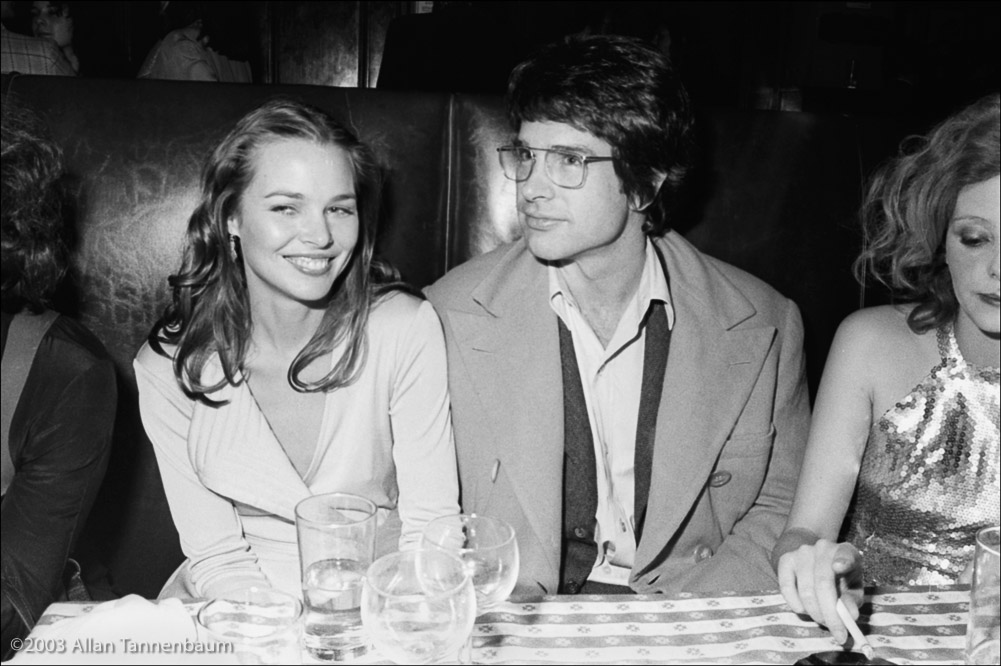 Warren Beatty and Michelle Phiilips at the 'Man in the Moon' Party